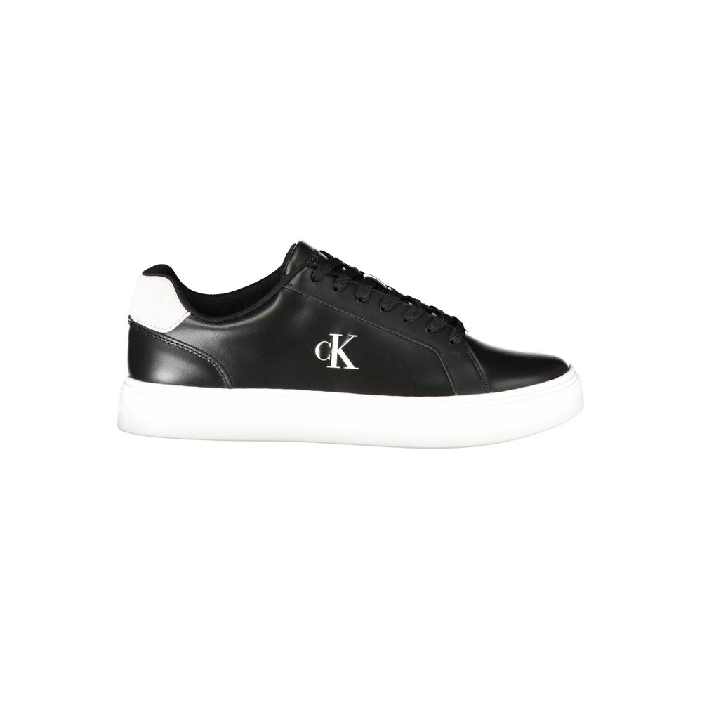 Calvin Klein Black Leather Men Sneakers