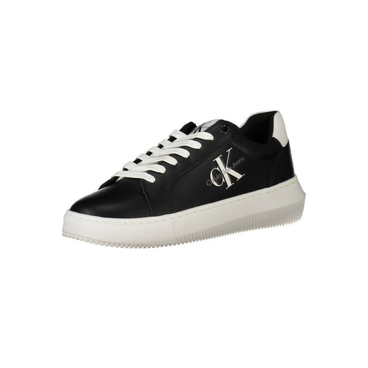 Calvin Klein Black Leather Women Sneakers