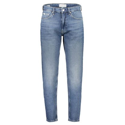Calvin Klein Blu Cotton Men's Tapered Jeans