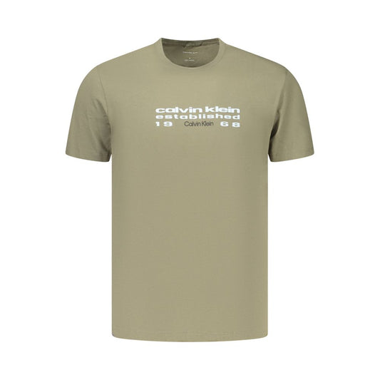 Calvin Klein Green Cotton Men's T-Shirt