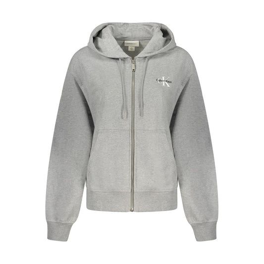 Calvin Klein Grigio Cotton Women's Hoodie
