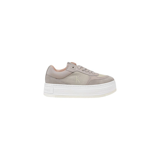 Calvin Klein Jeans Beige Recycled Cotton Sneakers
