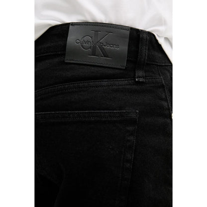 Calvin Klein Jeans Black Cotton Bermuda