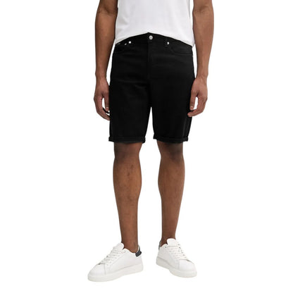 Calvin Klein Jeans Black Cotton Bermuda