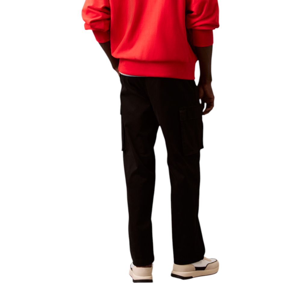 Calvin Klein Jeans Black Cotton Cargo Pants