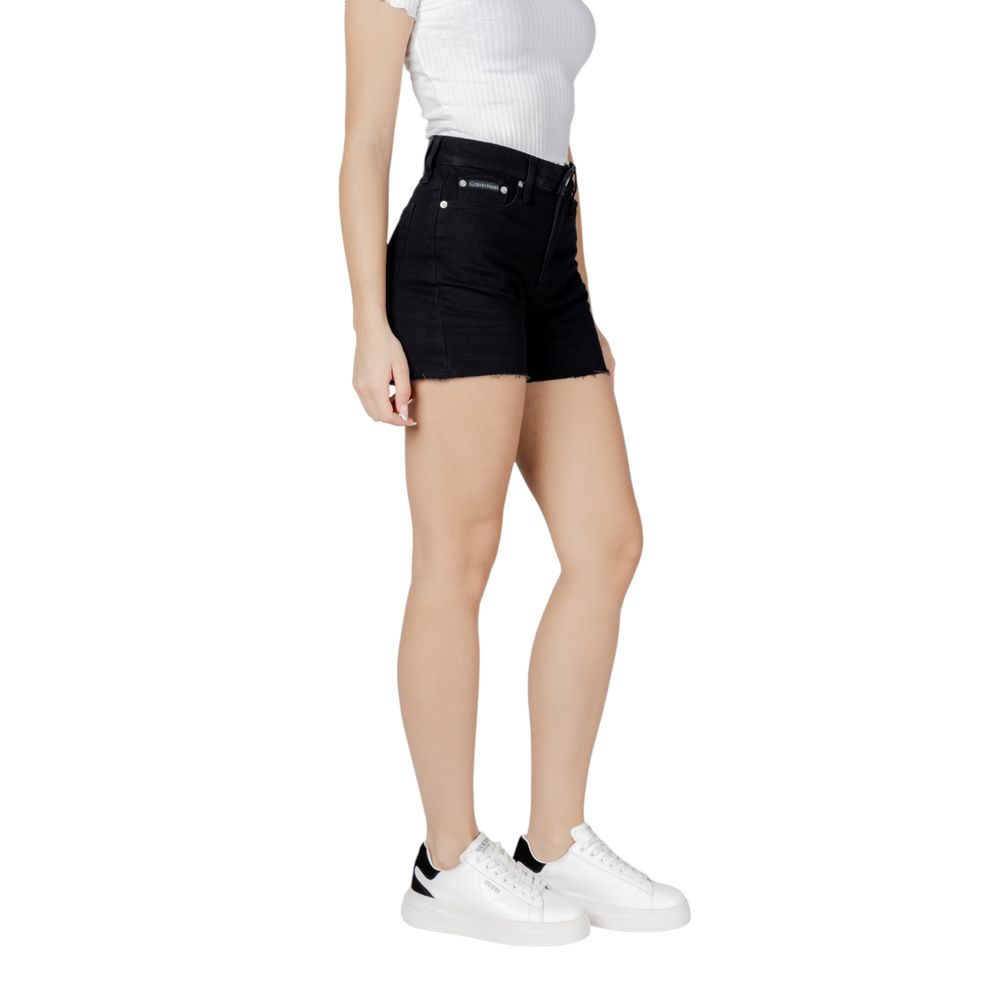 Calvin Klein Jeans Black Cotton Short