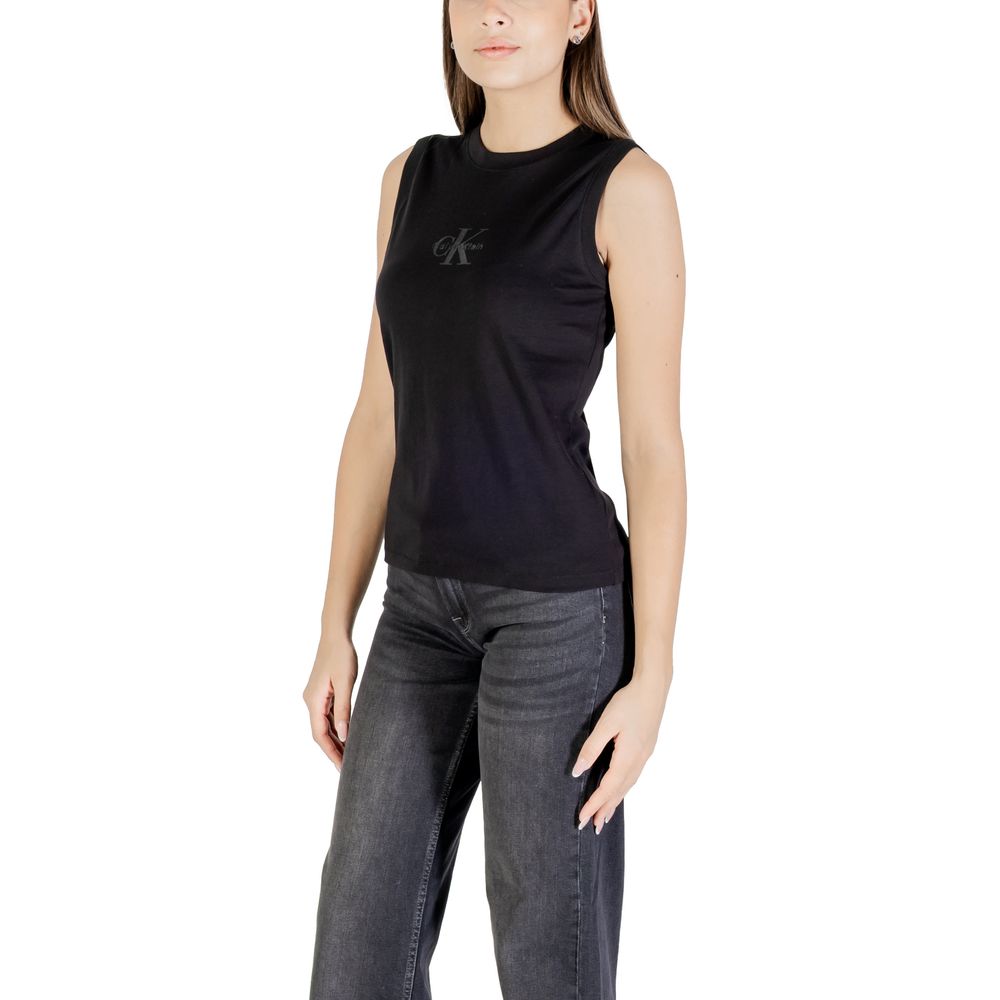 Calvin Klein Jeans Black Cotton T-Shirt