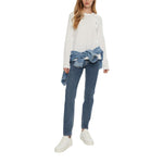 Calvin Klein Jeans White Cotton Tops & T-Shirt-Modeoutlet