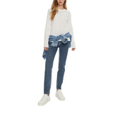 Calvin Klein Jeans White Cotton Tops & T-Shirt-Modeoutlet