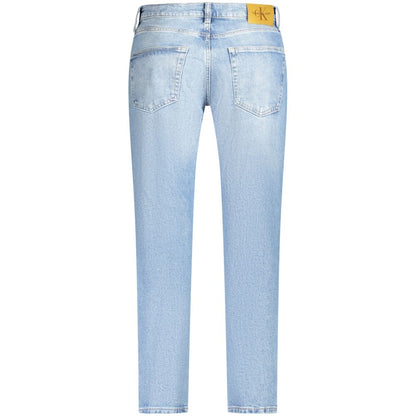 Calvin Klein Light Blue Cotton Men Jeans