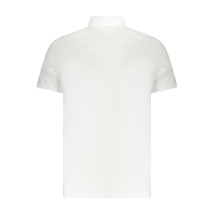 Calvin Klein White Cotton Men Polo Shirt