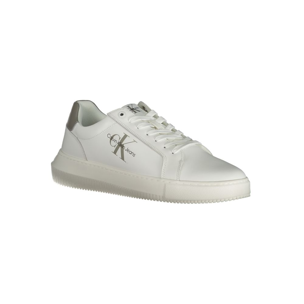 Calvin Klein White Leather Men Sneakers