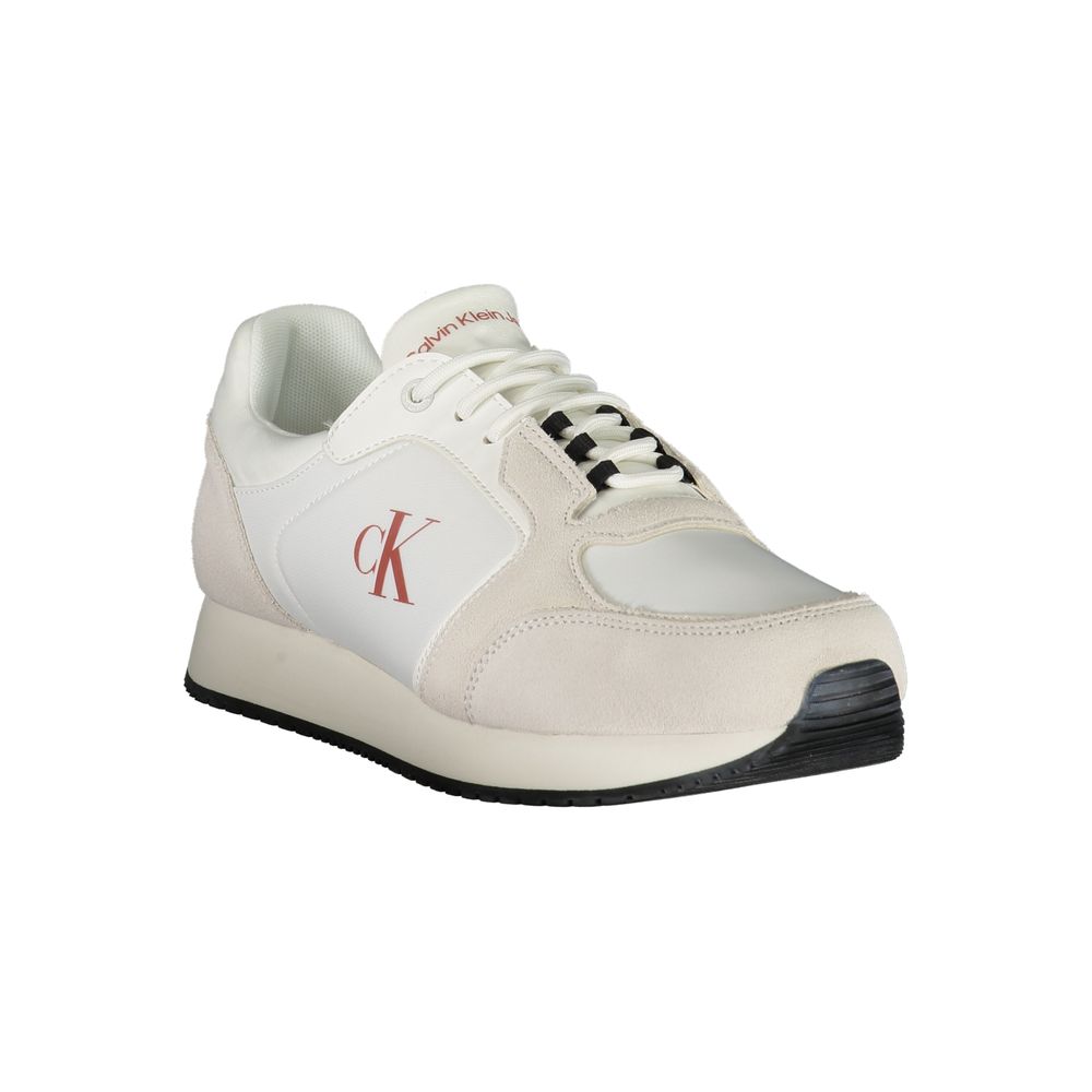 Calvin Klein White Leather Men Sneakers