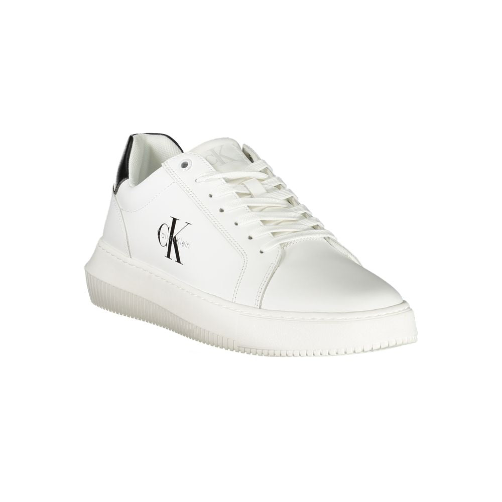 Calvin Klein White Leather Men Sneakers