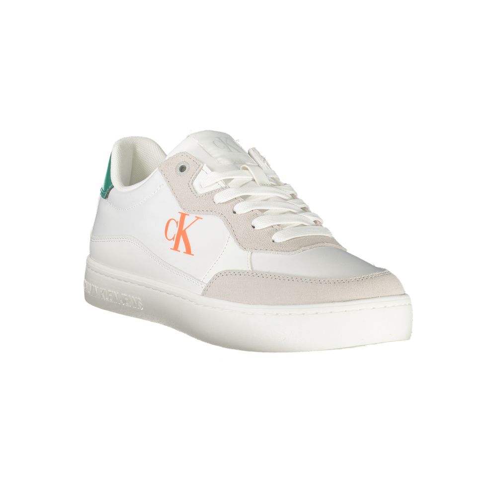 Calvin Klein White Leather Men Sneakers