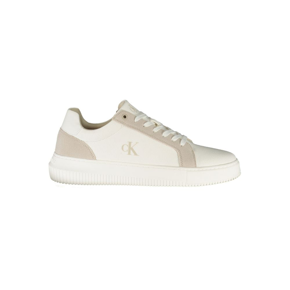 Calvin Klein White Leather Men Sneakers