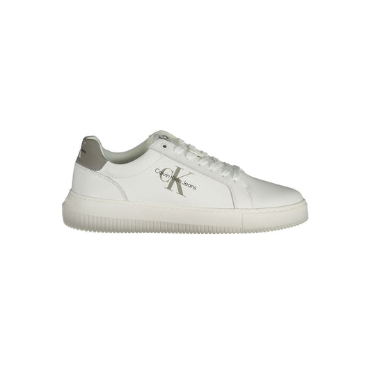 Calvin Klein White Leather Men Sneakers