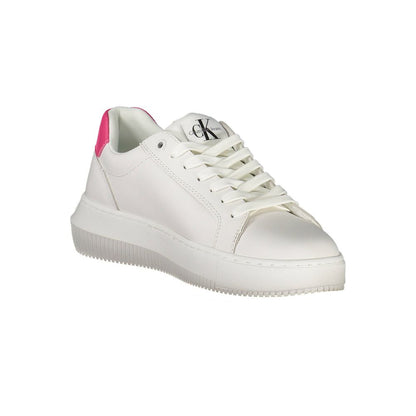 Calvin Klein White Leather Women Sneakers