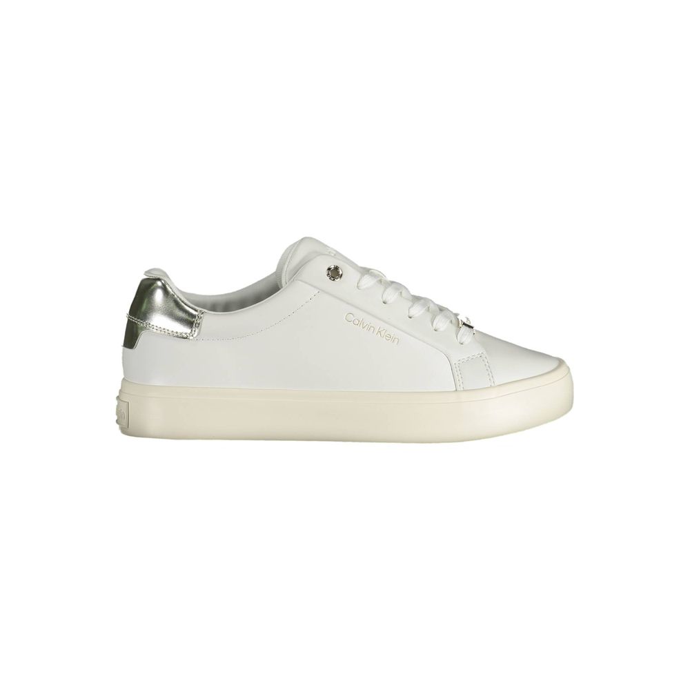 Calvin Klein White Leather Women Sneakers