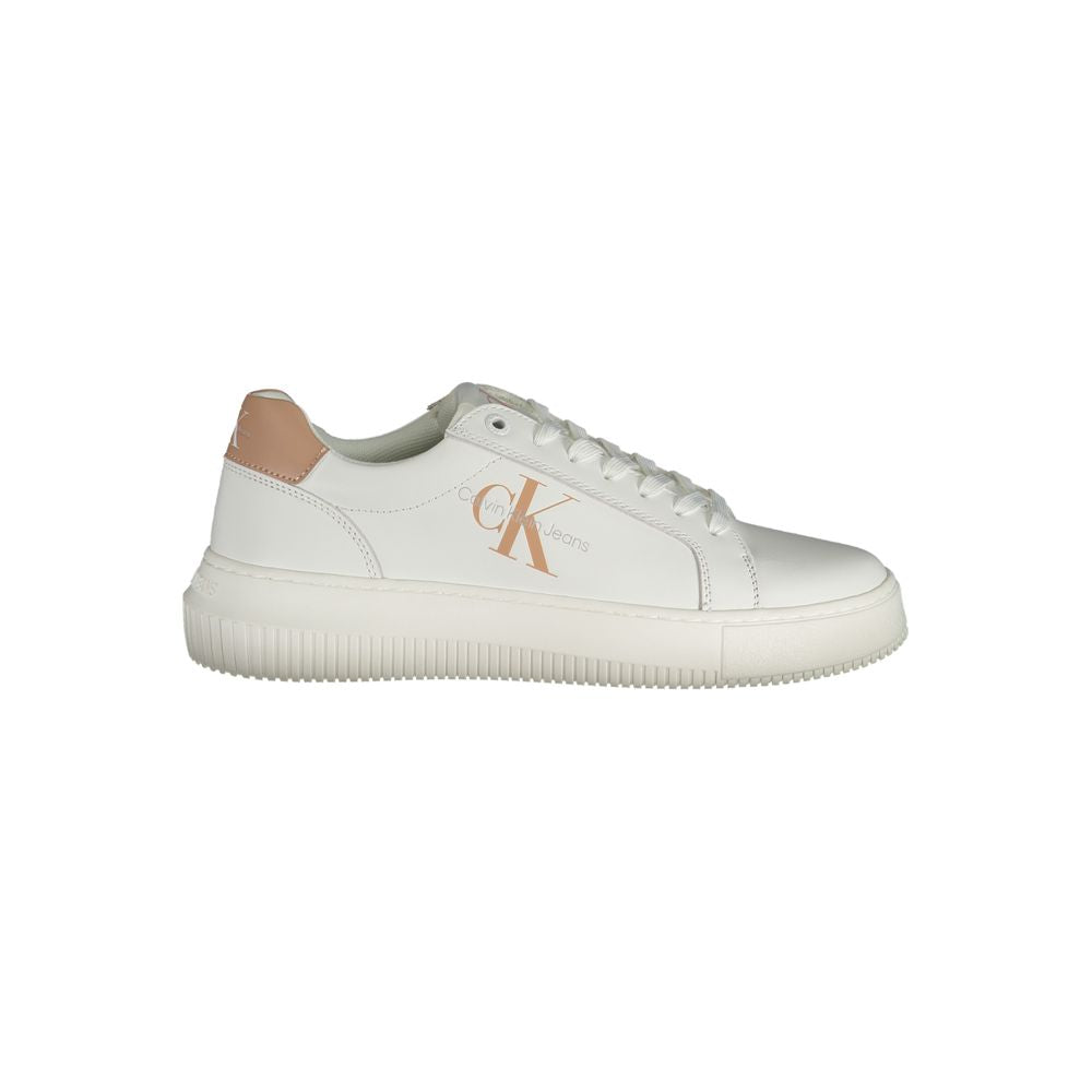 Calvin Klein White Leather Women Sneakers