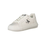 Calvin Klein White Leather Womens Sneakers-Modeoutlet