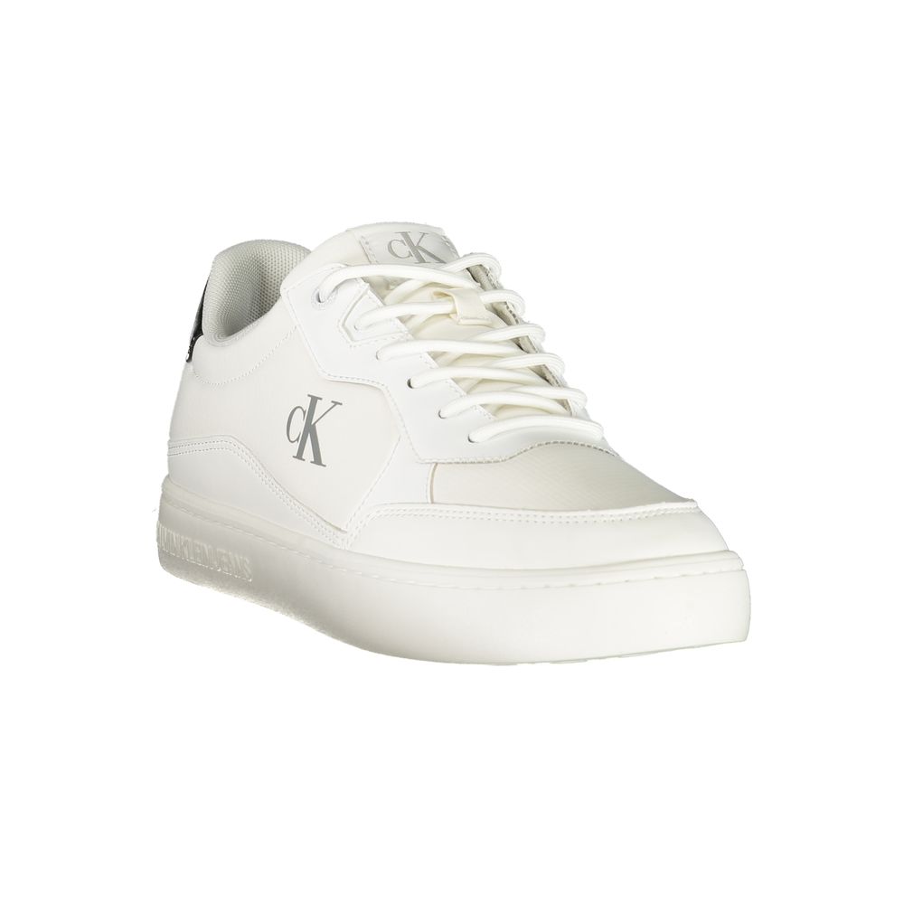 Calvin Klein White Polyester Men Sneakers
