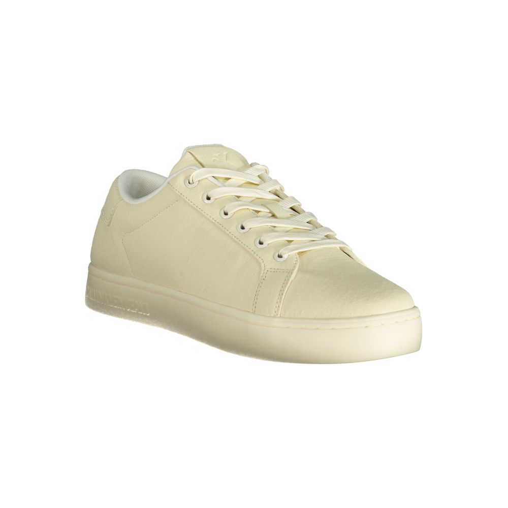 Calvin Klein White Polyester Men Sneakers