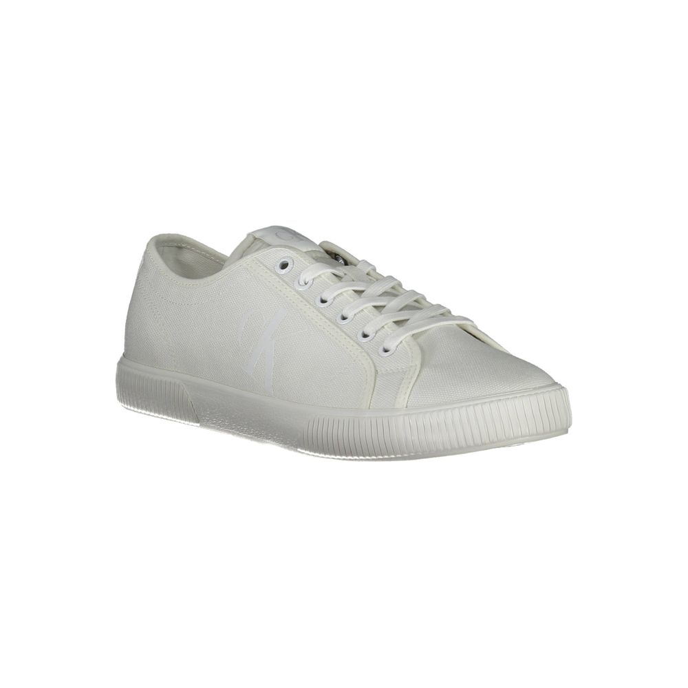 Calvin Klein White Polyester Men Sneakers