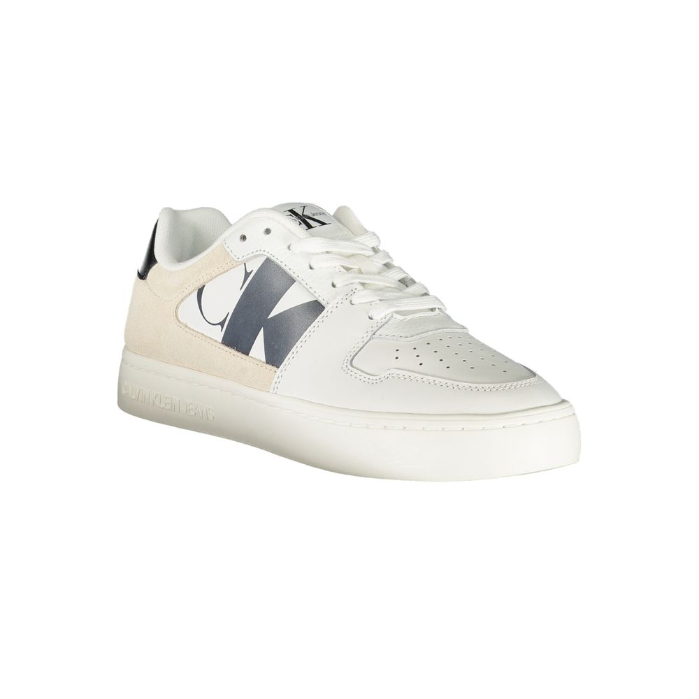 Calvin Klein White Polyester Sneakers