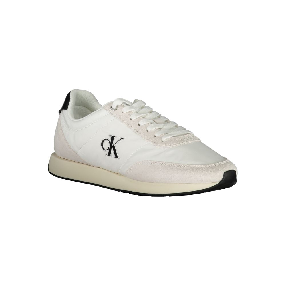 Calvin Klein White Polyester Sneakers
