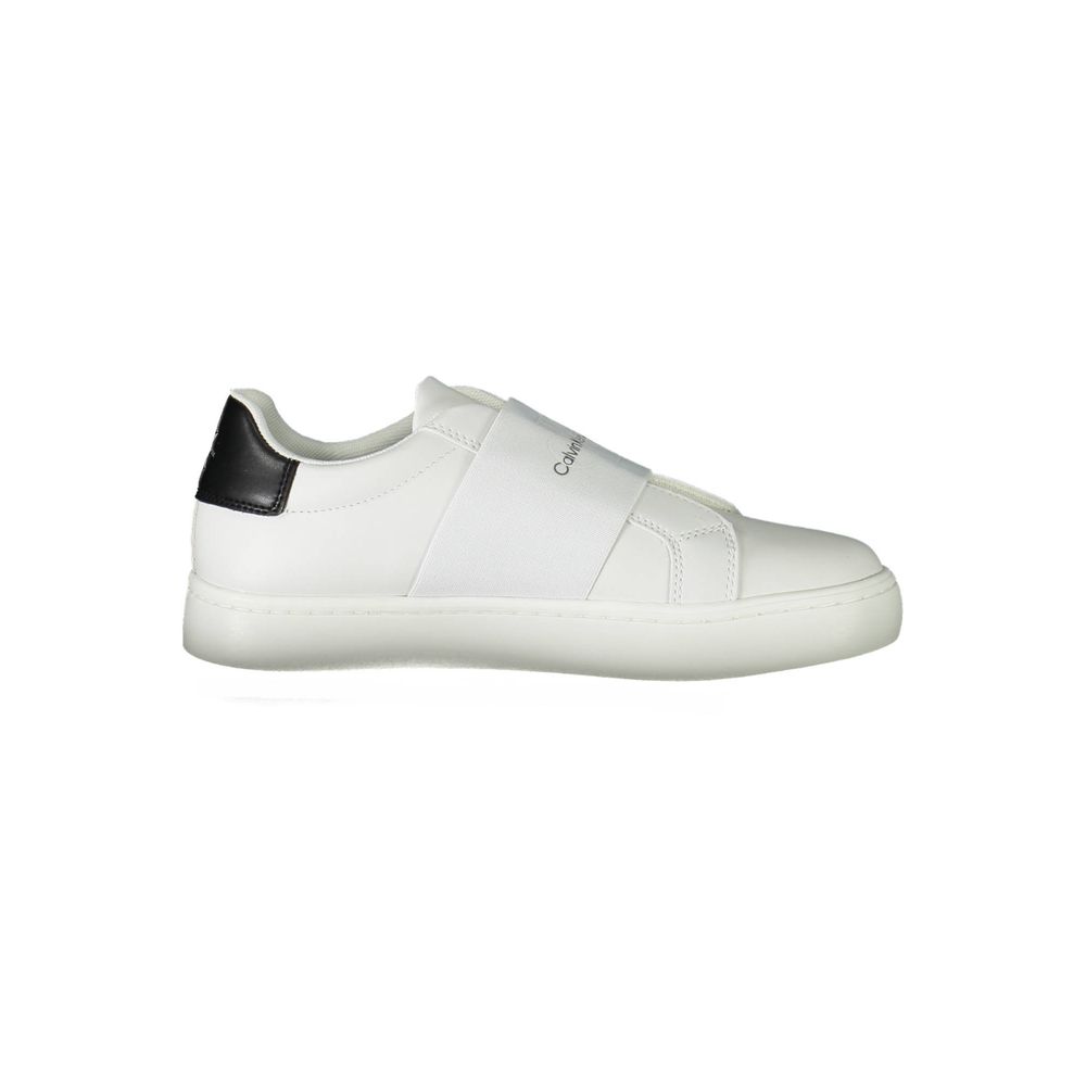Calvin Klein White Polyester Sneakers