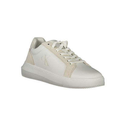 Calvin Klein White Polyethylene Men Sneakers