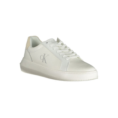 Calvin Klein White Polyethylene Men Sneakers