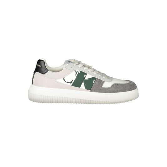 Calvin Klein White Polyethylene Men Sneakers