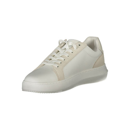Calvin Klein White Polyurethane Men Sneaker