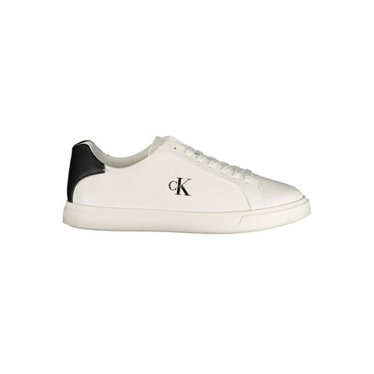 Calvin Klein White Polyurethane Men's Sneaker