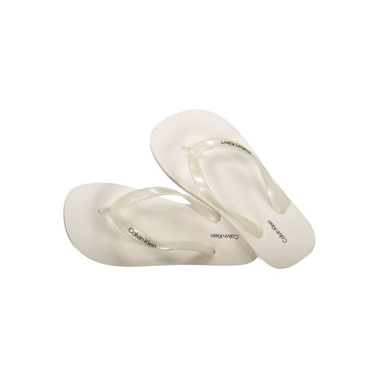 Calvin Klein White Polyurethane Women's Sandal