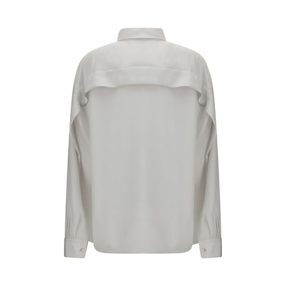 Calvin Klein White Silk Dress Shirt
