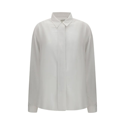 Calvin Klein White Silk Dress Shirt