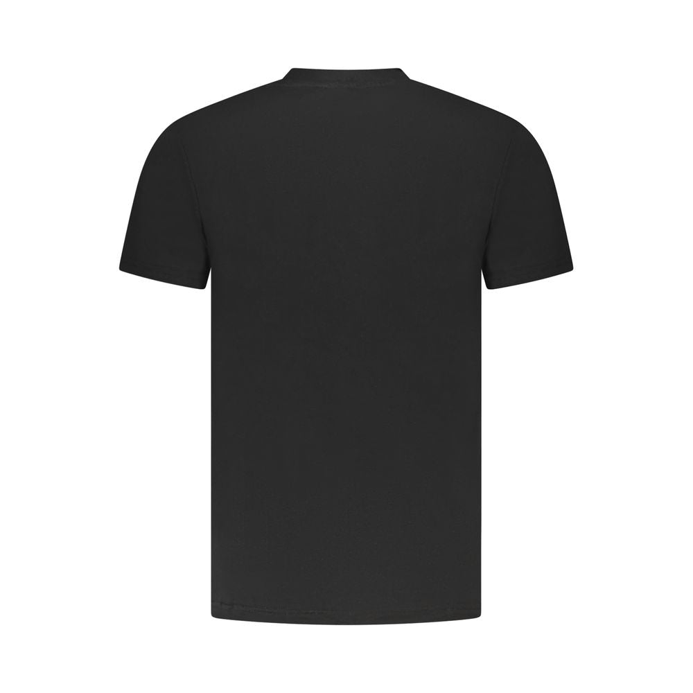 Cavalli Class Black Cotton Men T-Shirt