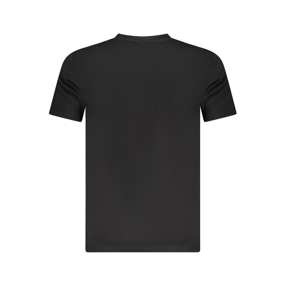 Cavalli Class Black Cotton Men T-Shirt