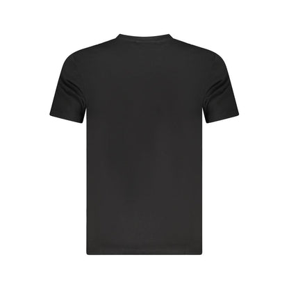 Cavalli Class Black Cotton Men T-Shirt