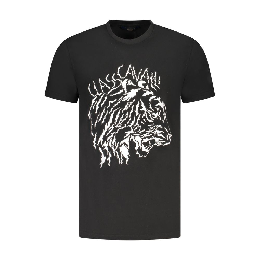 Cavalli Class Black Cotton T-Shirt