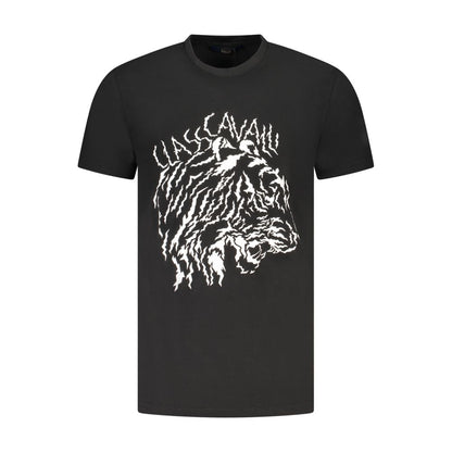 Cavalli Class Black Cotton T-Shirt