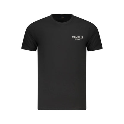Cavalli Class Black Cotton T-Shirt