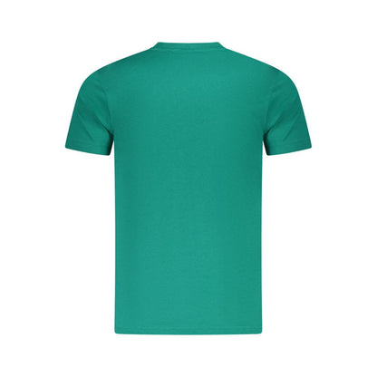 Cavalli Class Green Cotton Men T-Shirt