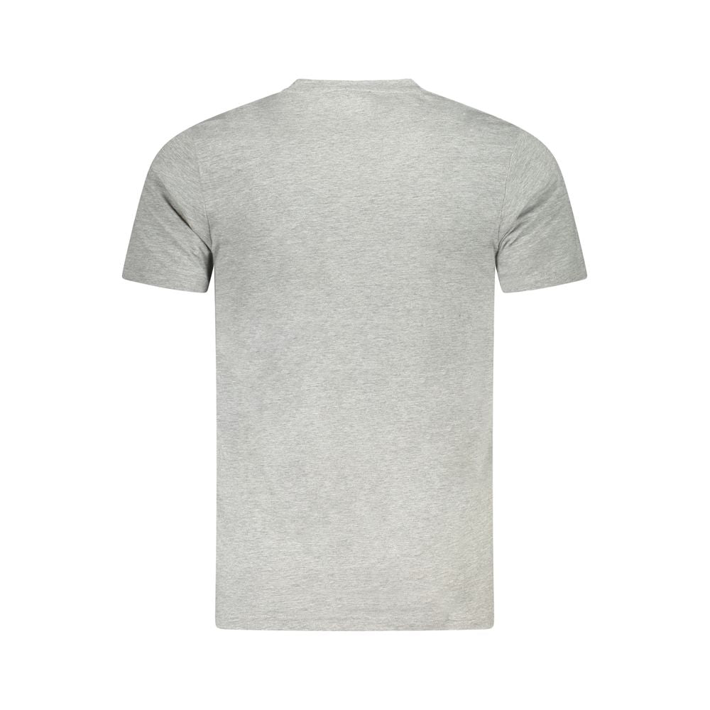 Cavalli Class Grigio Cotton Men T-Shirt