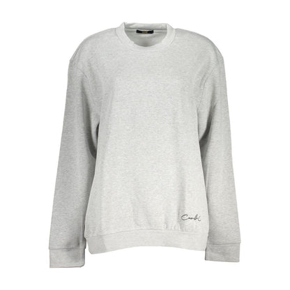 Cavalli Class Grigio Polyester Women Sweatshirt