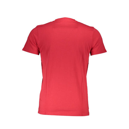 Cavalli Class Red Cotton Men TShirt