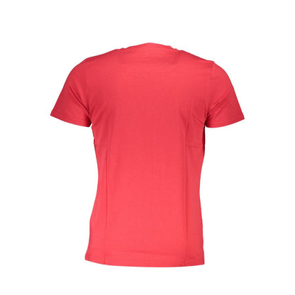 Cavalli Class Rosso Cotton Mens T-Shirt
